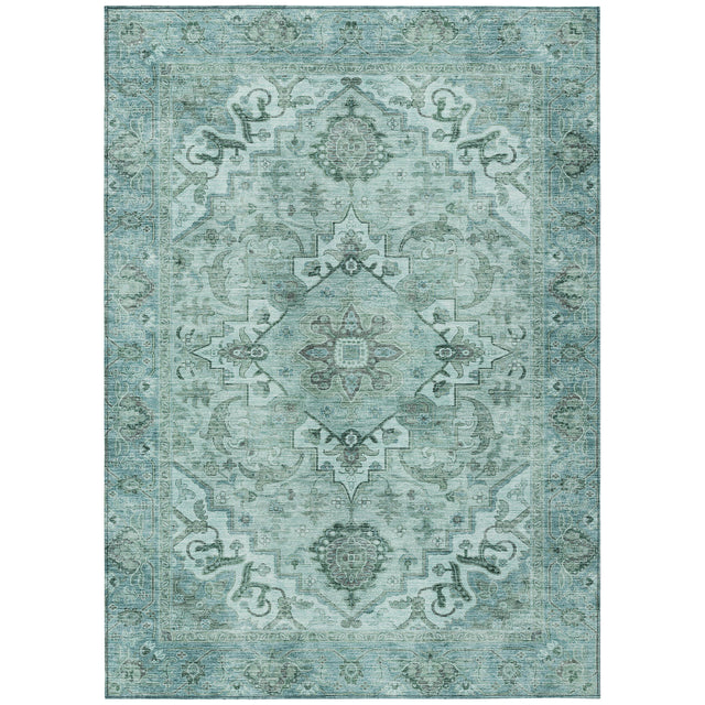Addison Chantille ACN2164 Global Machine Made Traditional Teal Rug