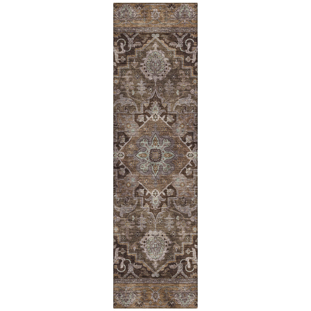 Addison Chantille ACN2165 Global Machine Made Traditional Brown Rug