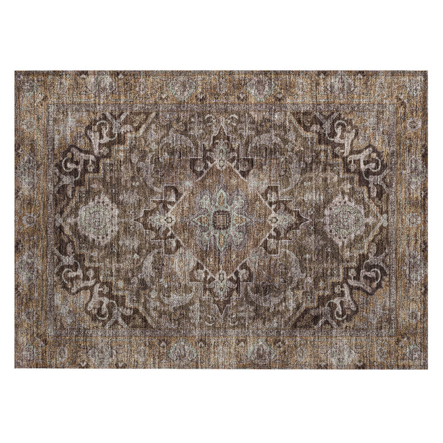 Addison Chantille ACN2165 Global Machine Made Traditional Brown Rug