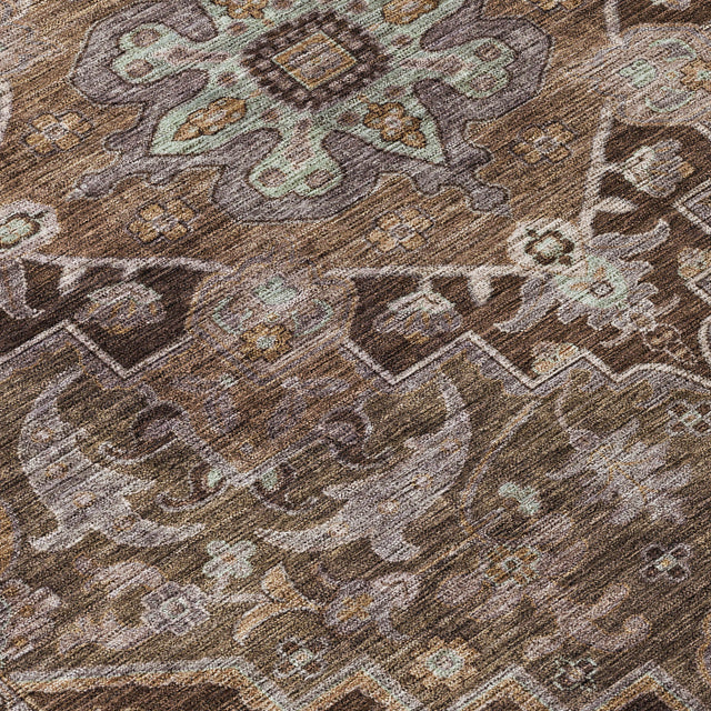 Addison Chantille ACN2165 Global Machine Made Traditional Brown Rug