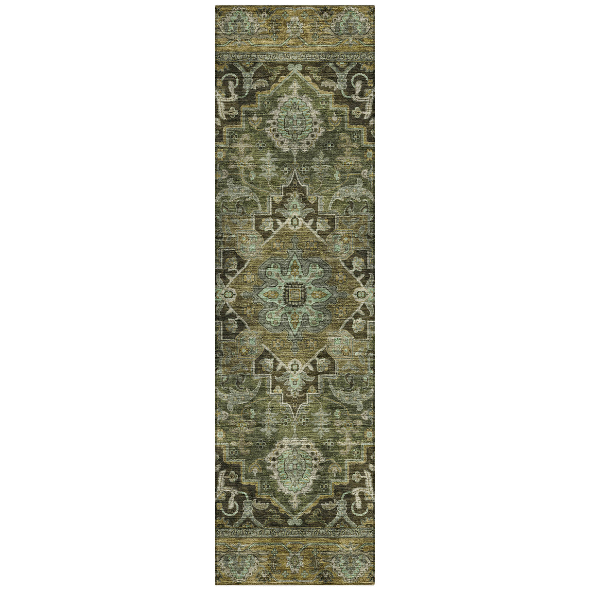 Addison Chantille ACN2165 Global Machine Made Traditional Olive Rug