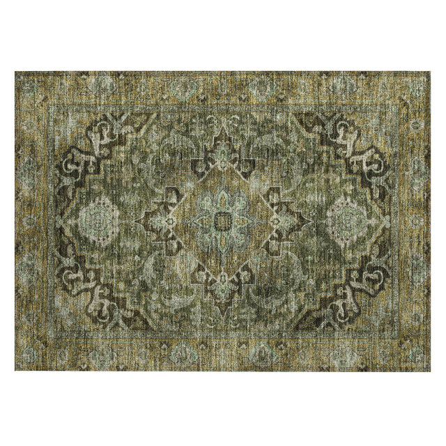 Addison Chantille ACN2165 Global Machine Made Traditional Olive Rug