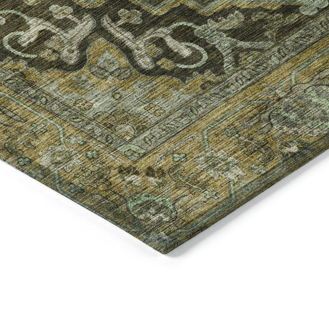 Addison Chantille ACN2165 Global Machine Made Traditional Olive Rug