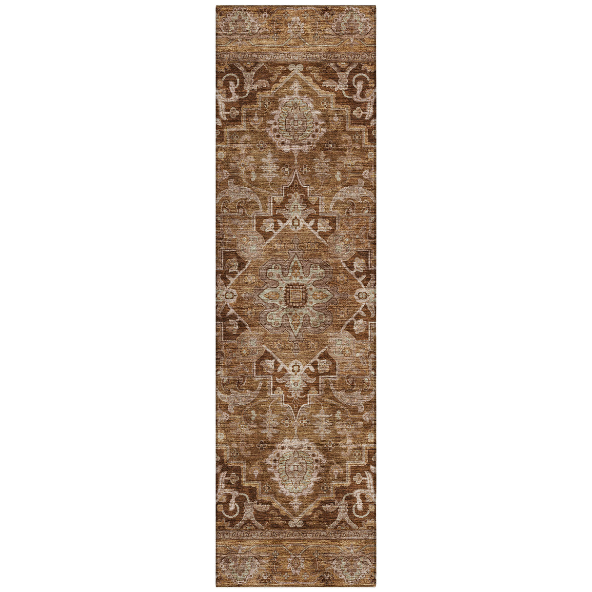 Addison Chantille ACN2165 Global Machine Made Traditional Terracotta Rug