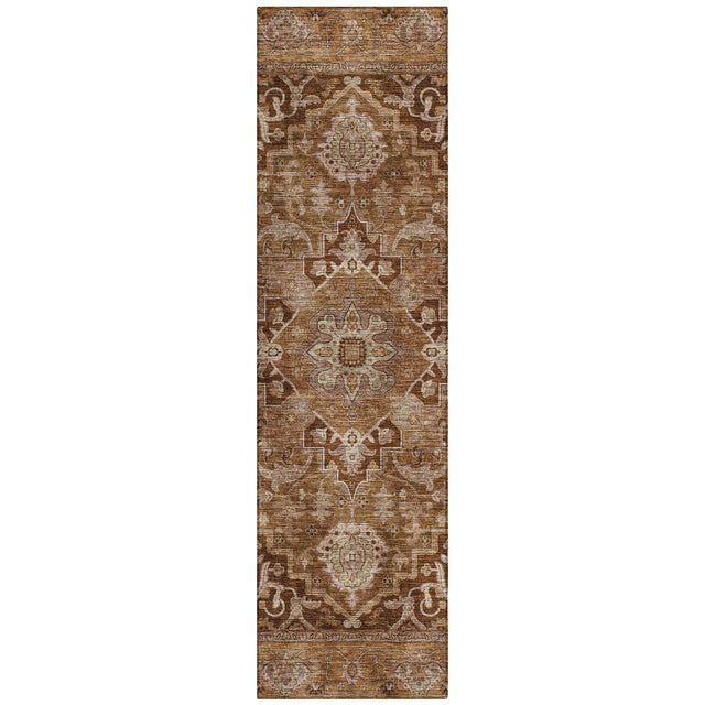 Addison Chantille ACN2165 Global Machine Made Traditional Terracotta Rug