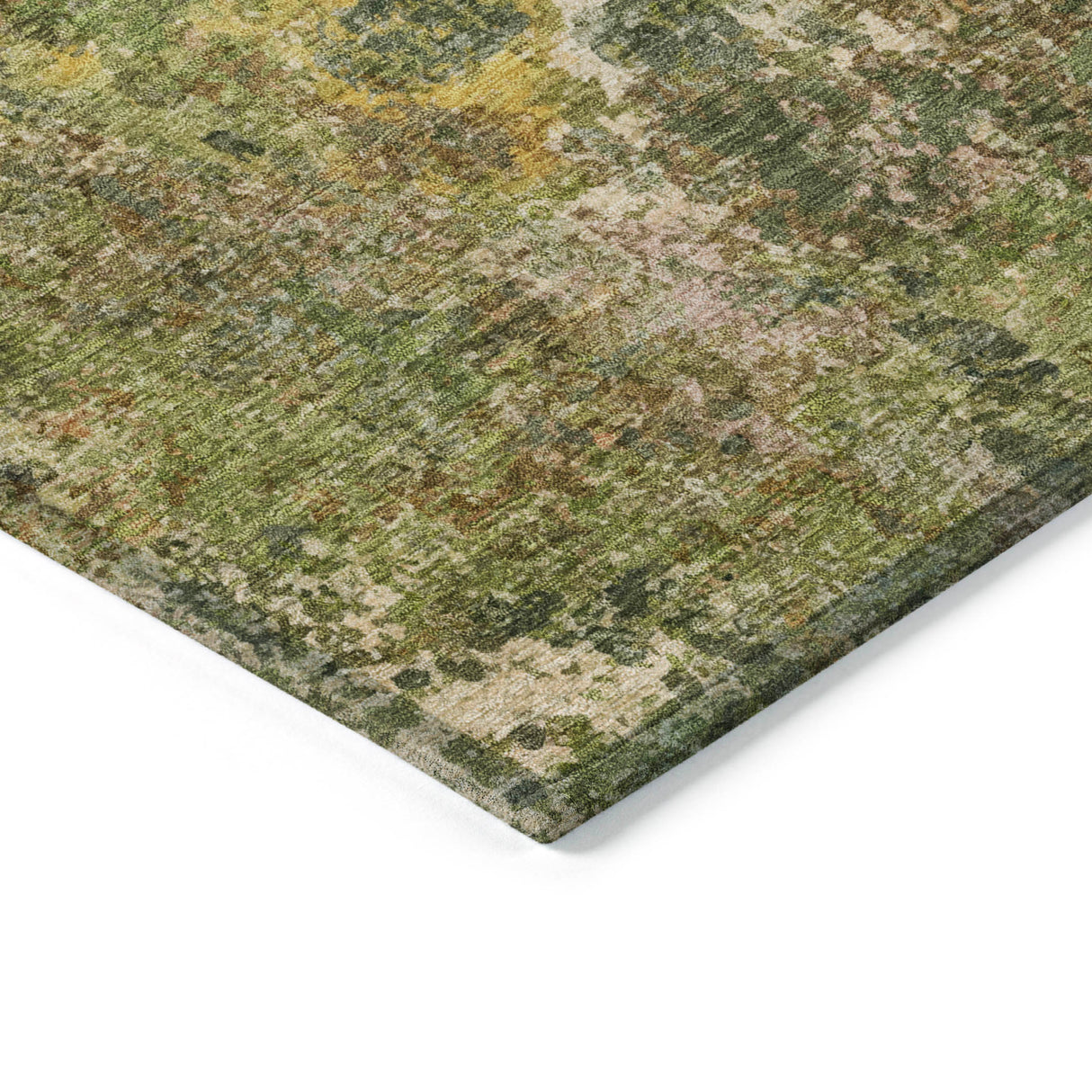 Addison Chantille ACN2166 Abstract Machine Made Transitional Aloe Rug