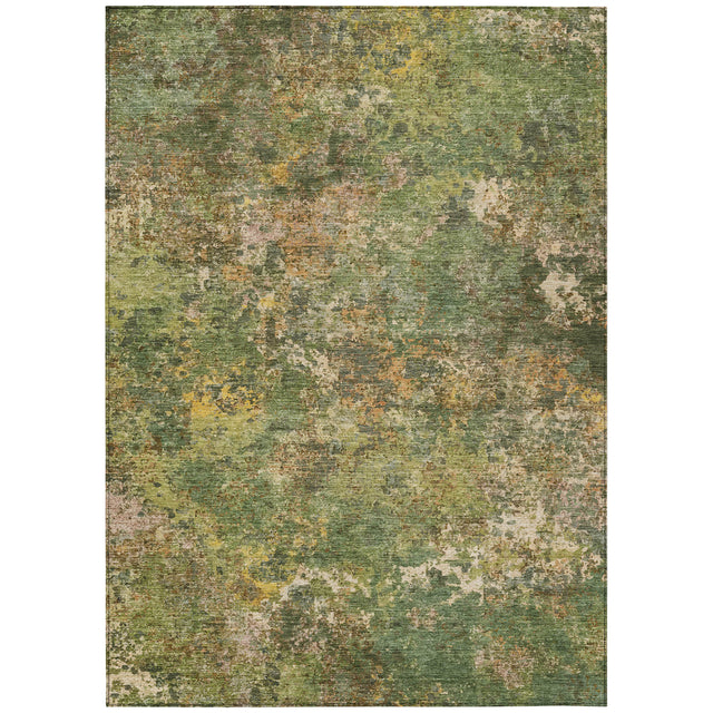 Addison Chantille ACN2166 Abstract Machine Made Transitional Aloe Rug