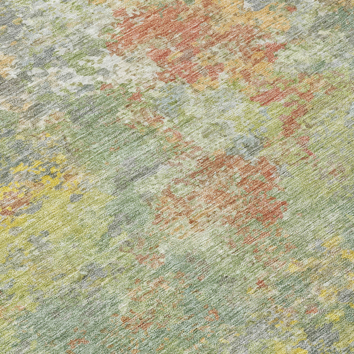 Addison Chantille ACN2166 Abstract Machine Made Transitional Green Rug