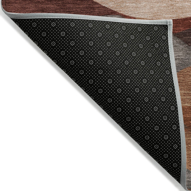 Addison Chantille ACN2167 Geometric Machine Made Transitional Burgundy Rug