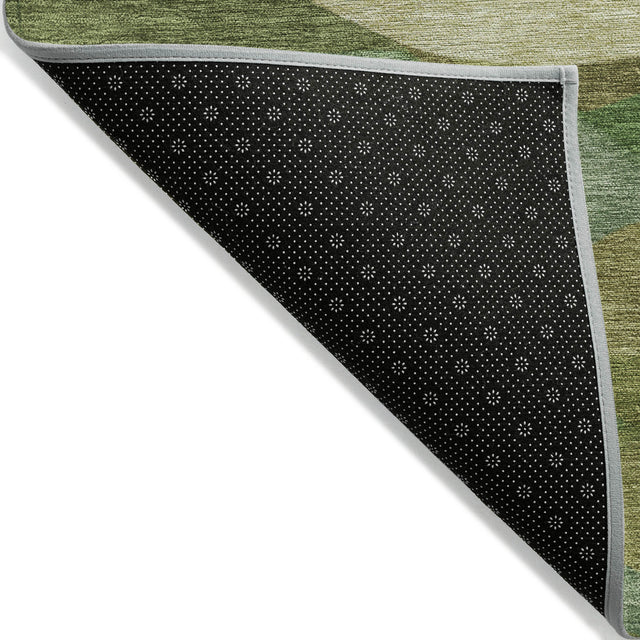 Addison Chantille ACN2167 Geometric Machine Made Transitional Green Rug