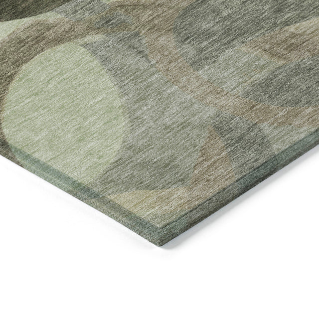 Addison Chantille ACN2168 Geometric Machine Made Transitional Brown Rug