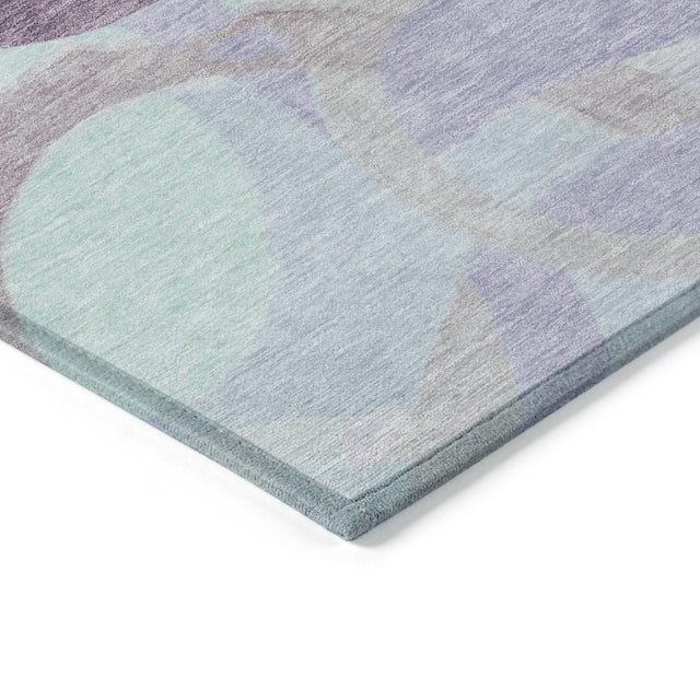 Addison Chantille ACN2168 Geometric Machine Made Transitional Plum Rug