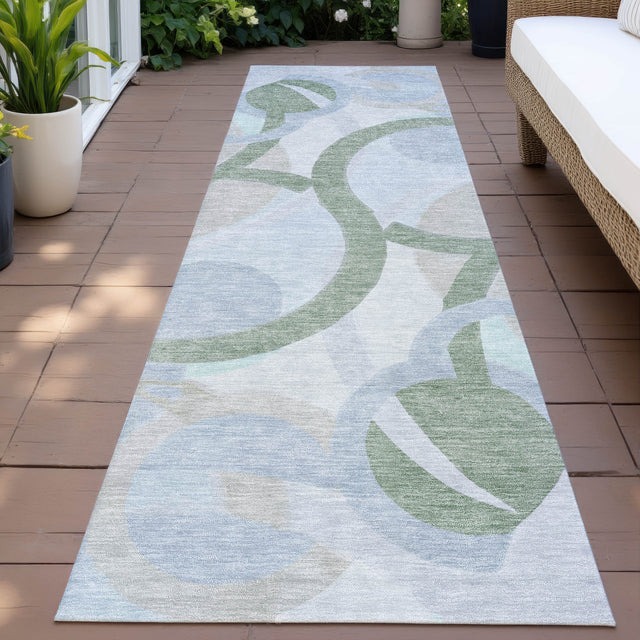 Addison Chantille ACN2168 Geometric Machine Made Transitional Sage Rug