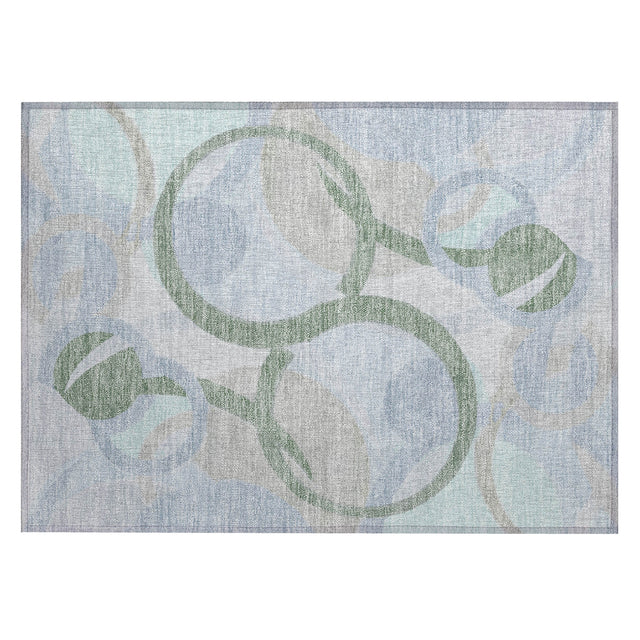 Addison Chantille ACN2168 Geometric Machine Made Transitional Sage Rug