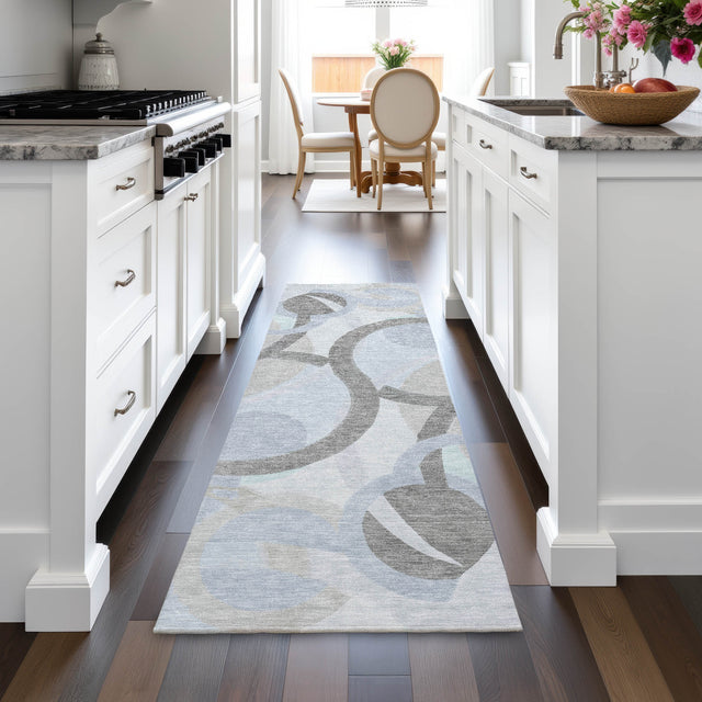 Addison Chantille ACN2168 Geometric Machine Made Transitional Taupe Rug