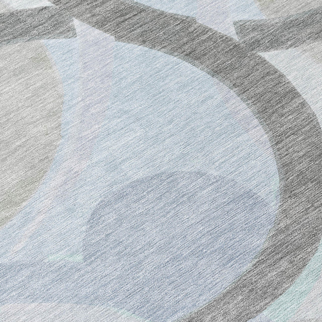 Addison Chantille ACN2168 Geometric Machine Made Transitional Taupe Rug