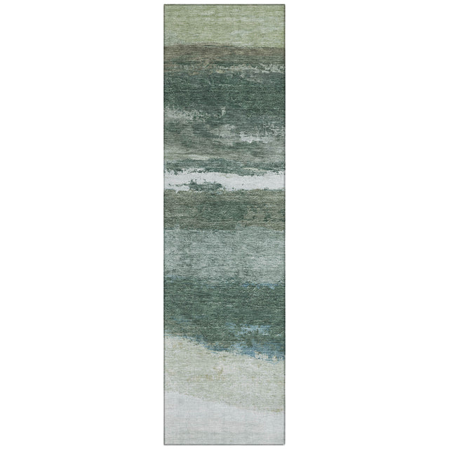 Addison Chantille ACN2169 Stripes Machine Made Transitional Aloe Rug
