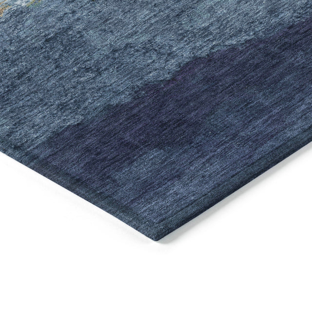 Addison Chantille ACN2169 Stripes Machine Made Transitional Denim Rug