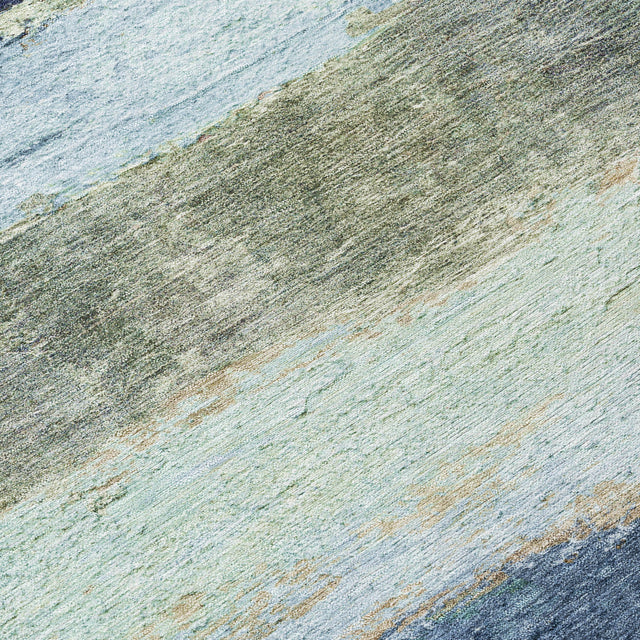 Addison Chantille ACN2169 Stripes Machine Made Transitional Denim Rug