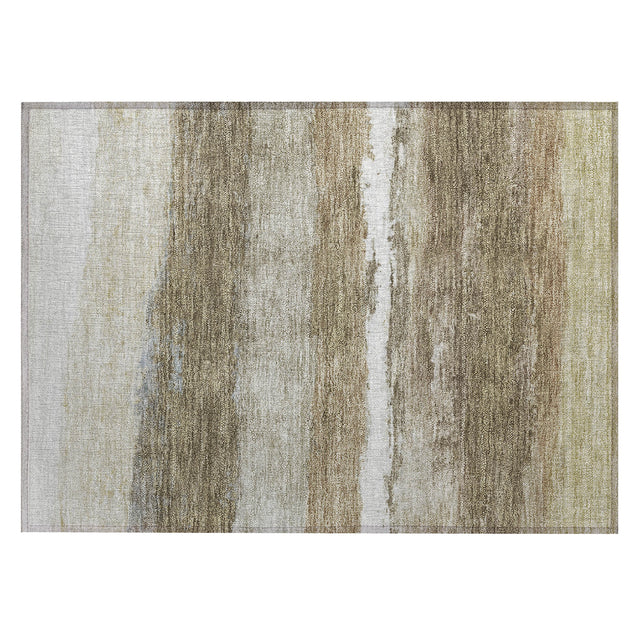Addison Chantille ACN2169 Stripes Machine Made Transitional Khaki Rug