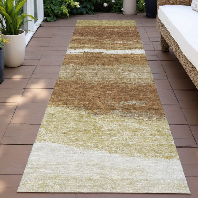 Addison Chantille ACN2169 Stripes Machine Made Transitional Paprika Rug