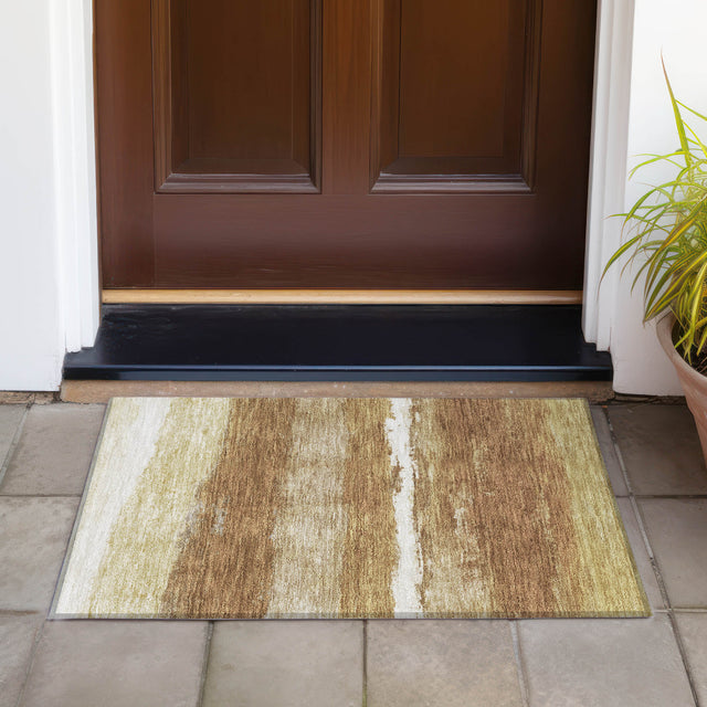 Addison Chantille ACN2169 Stripes Machine Made Transitional Paprika Rug