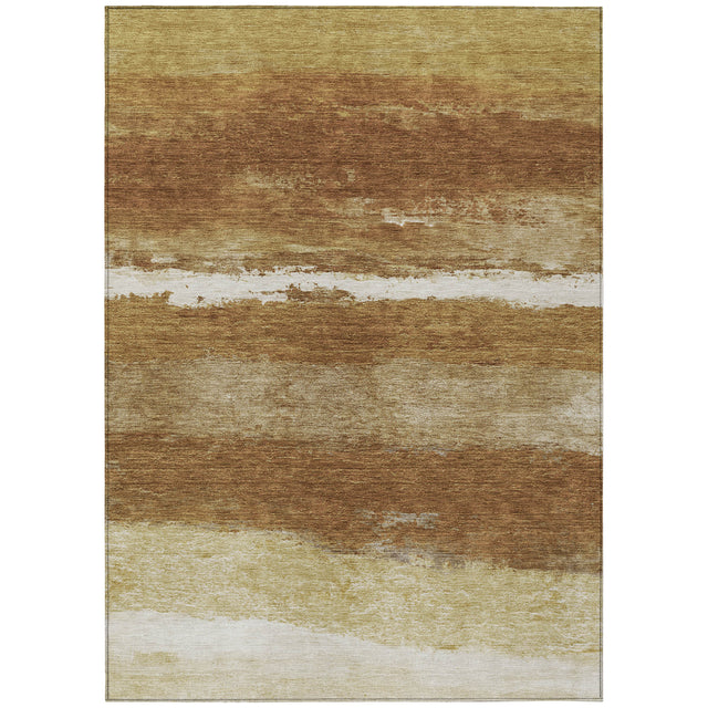 Addison Chantille ACN2169 Stripes Machine Made Transitional Paprika Rug