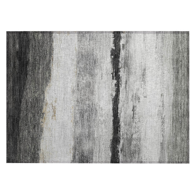 Addison Chantille ACN2169 Stripes Machine Made Transitional Pewter Rug