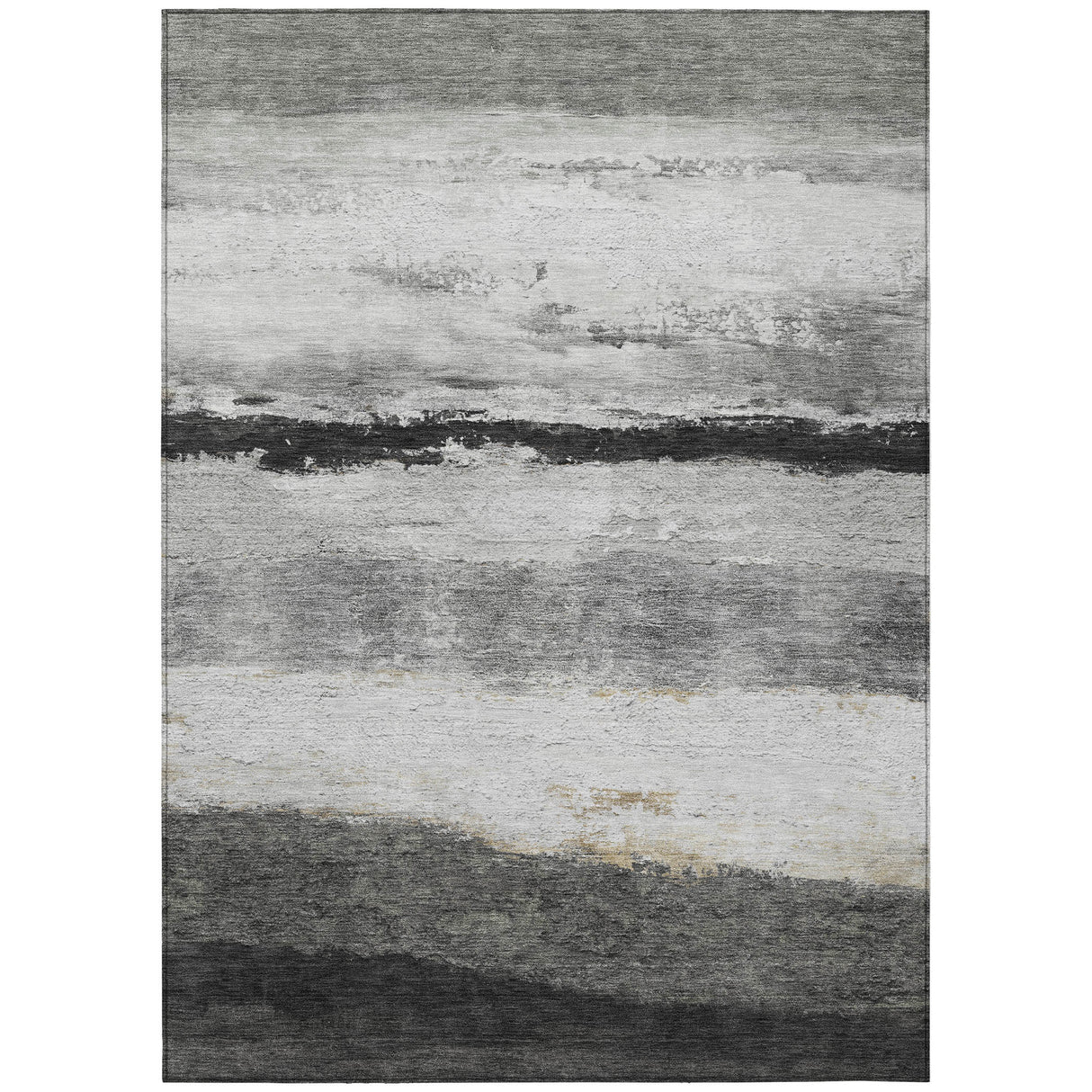 Addison Chantille ACN2169 Stripes Machine Made Transitional Pewter Rug