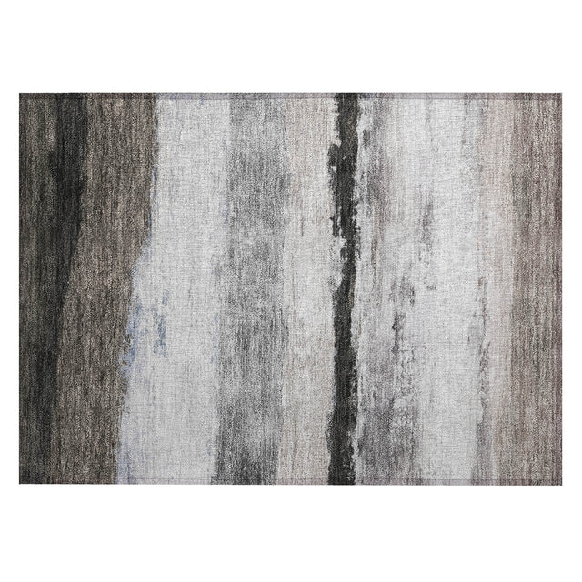 Addison Chantille ACN2169 Stripes Machine Made Transitional Taupe Rug
