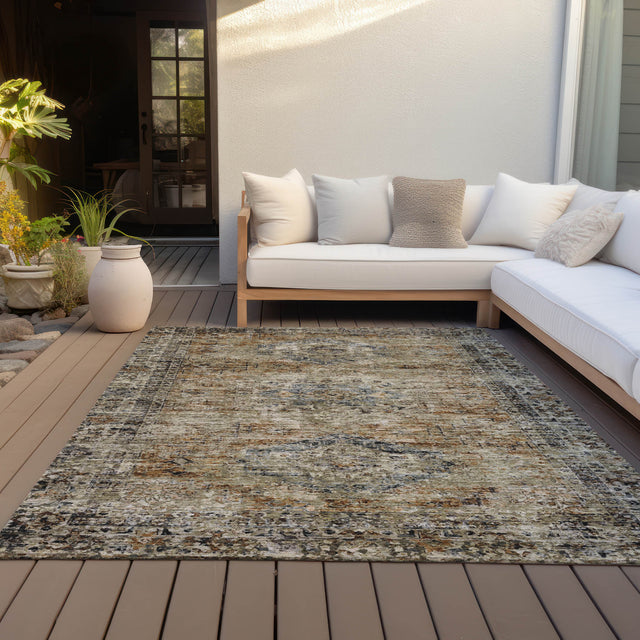 Addison Chantille ACN2170 Global Machine Made Traditional Copper Rug