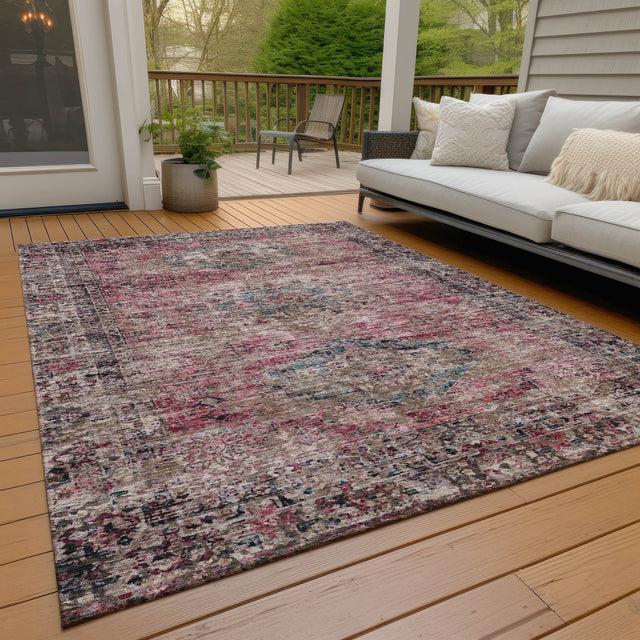 Addison Chantille ACN2170 Global Machine Made Traditional Pink Rug