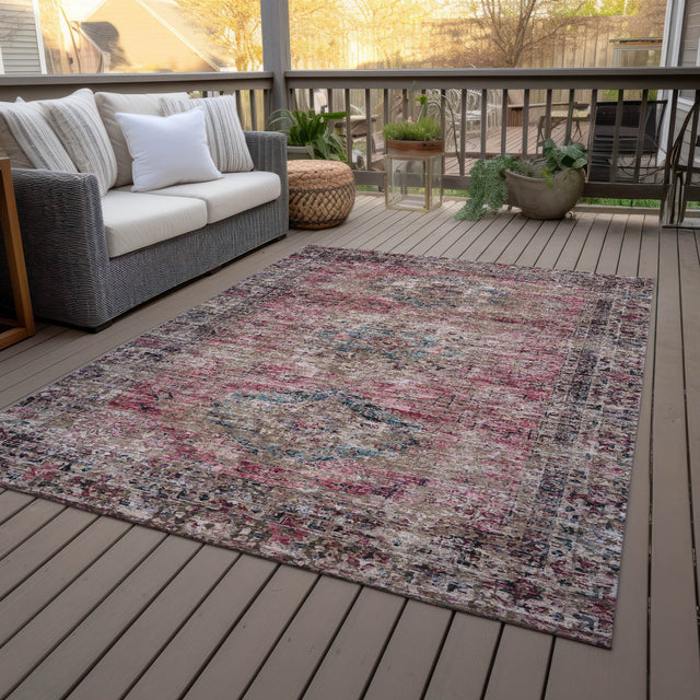 Addison Chantille ACN2170 Global Machine Made Traditional Pink Rug