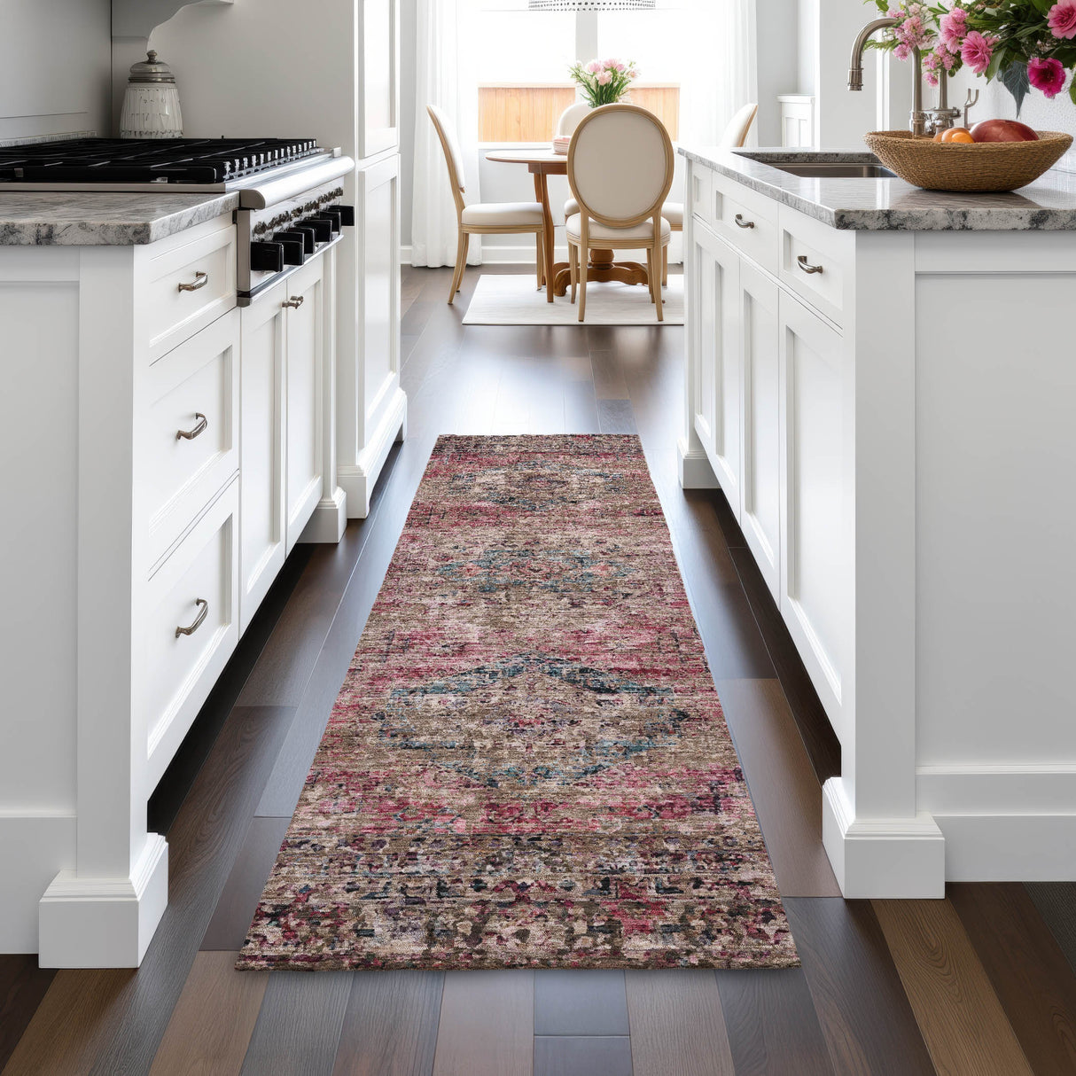Addison Chantille ACN2170 Global Machine Made Traditional Pink Rug