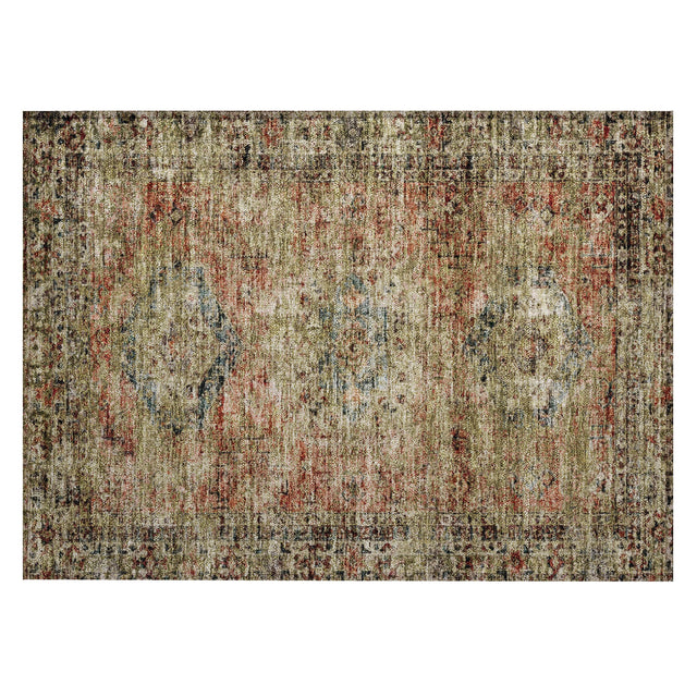Addison Chantille ACN2170 Global Machine Made Traditional Terracotta Rug