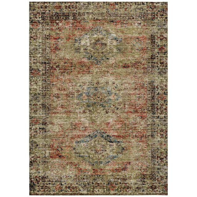 Addison Chantille ACN2170 Global Machine Made Traditional Terracotta Rug