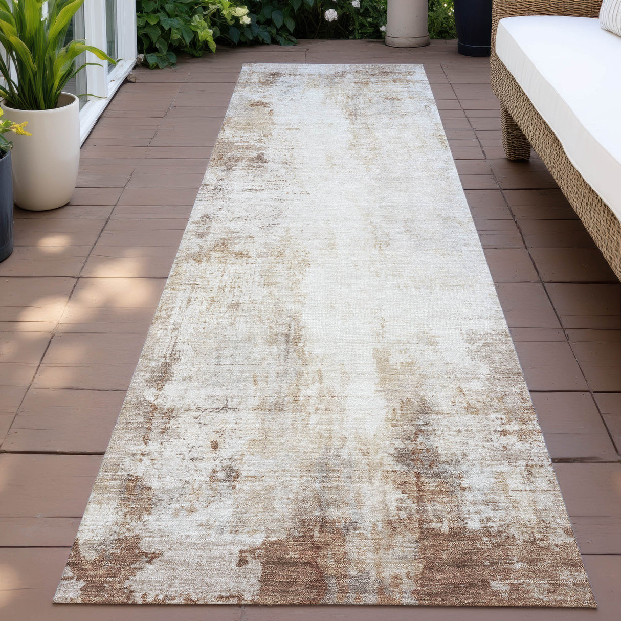 Addison Chantille ACN2171 Modern Machine Made Transitional Beige Rug