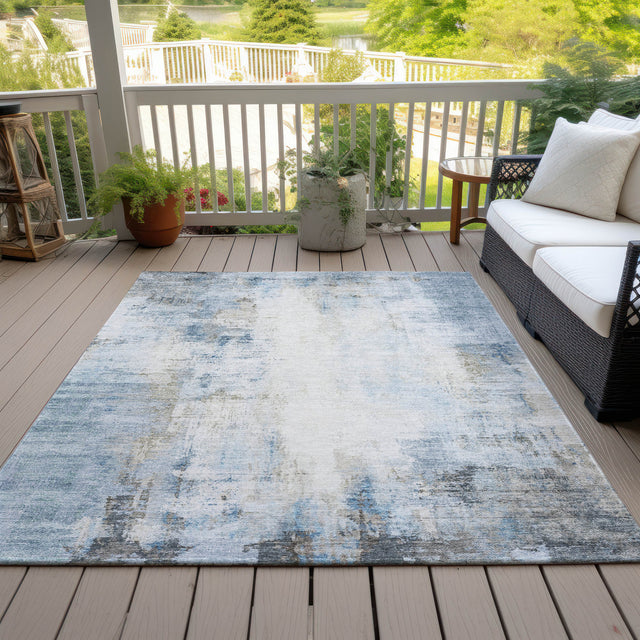 Addison Chantille ACN2171 Modern Machine Made Transitional Blue Rug