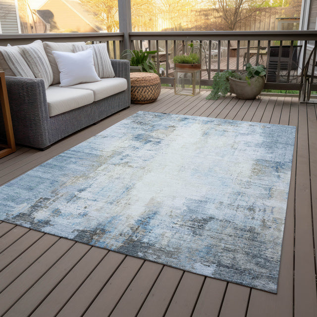 Addison Chantille ACN2171 Modern Machine Made Transitional Blue Rug