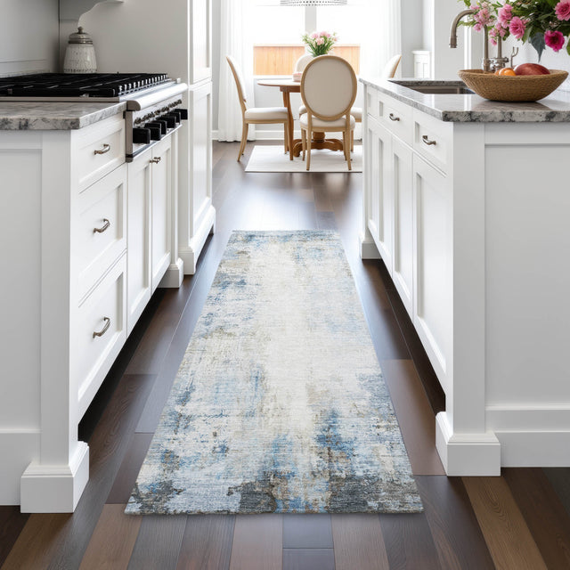 Addison Chantille ACN2171 Modern Machine Made Transitional Blue Rug