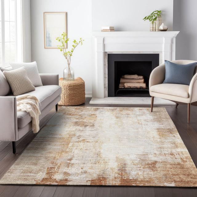 Addison Chantille ACN2171 Modern Machine Made Transitional Copper Rug