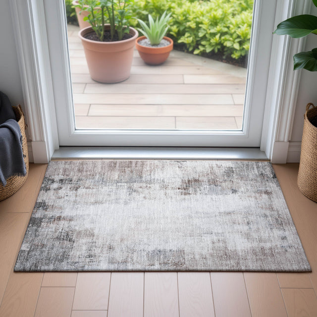 Addison Chantille ACN2171 Modern Machine Made Transitional Taupe Rug