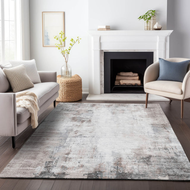 Addison Chantille ACN2171 Modern Machine Made Transitional Taupe Rug