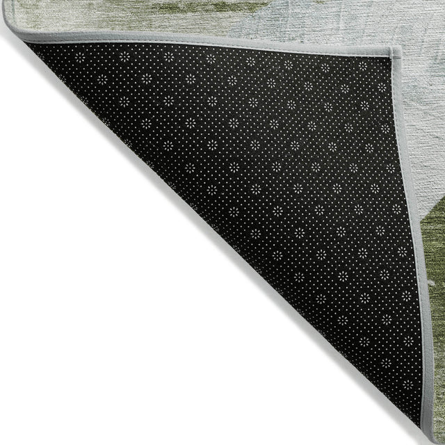 Addison Chantille ACN2172 Floral Machine Made Transitional Aloe Rug