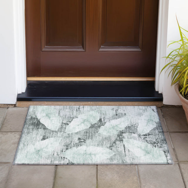 Addison Chantille ACN2172 Floral Machine Made Transitional Teal Rug