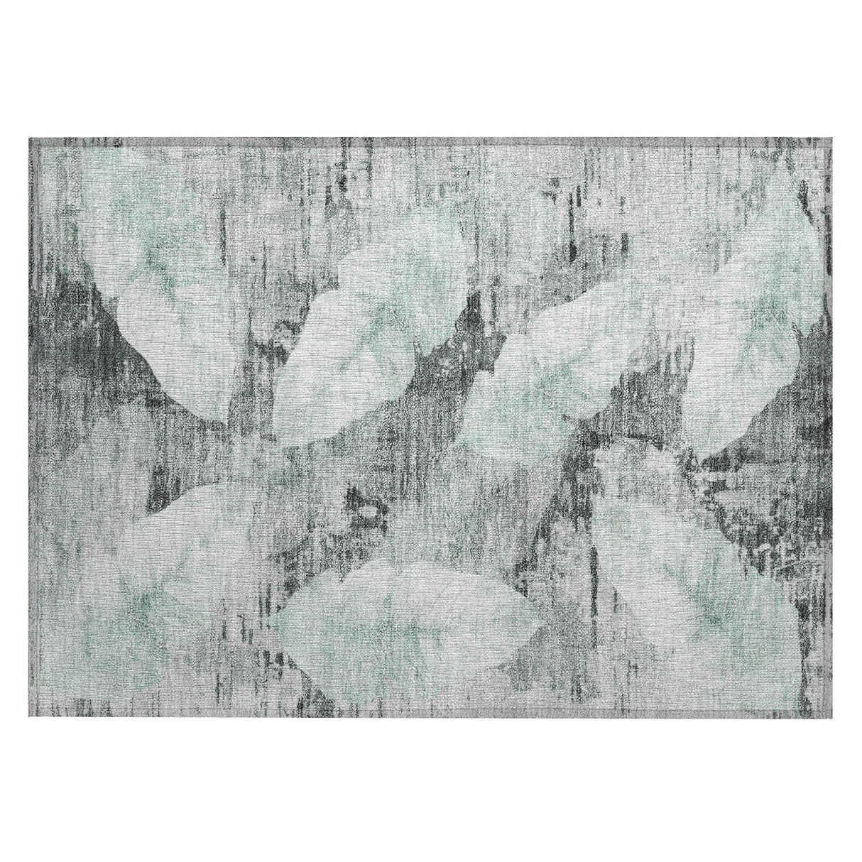 Addison Chantille ACN2172 Floral Machine Made Transitional Teal Rug