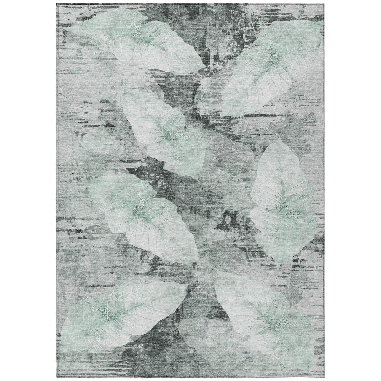 Addison Chantille ACN2172 Floral Machine Made Transitional Teal Rug