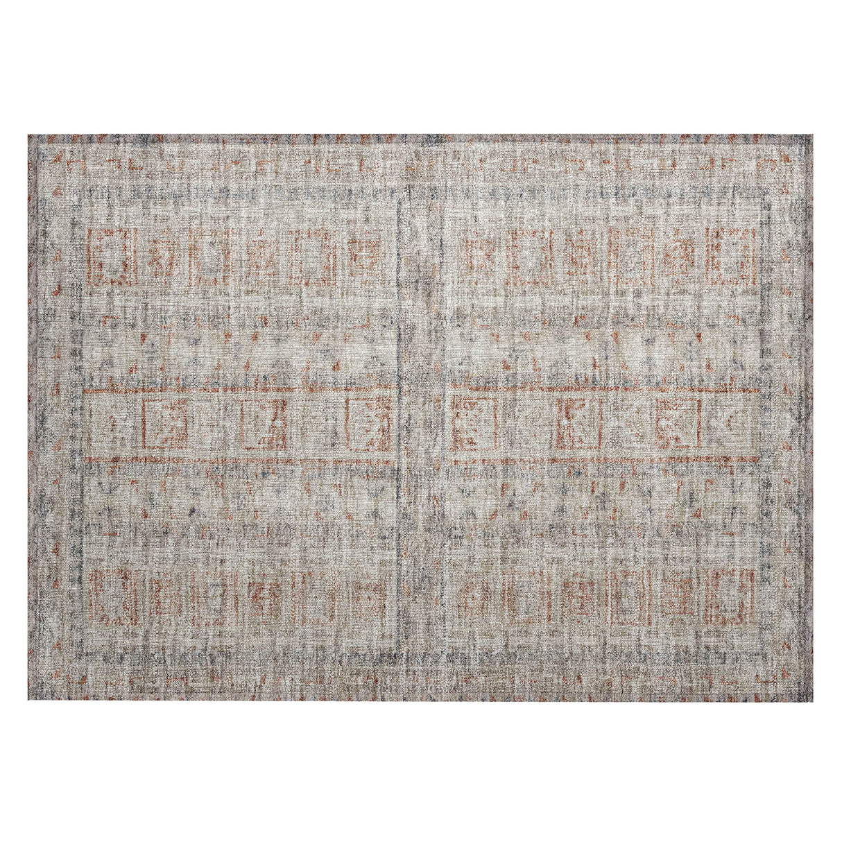 Addison Chantille ACN2173 Stripes Machine Made Transitional Beige Rug