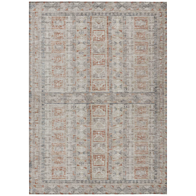 Addison Chantille ACN2173 Stripes Machine Made Transitional Beige Rug
