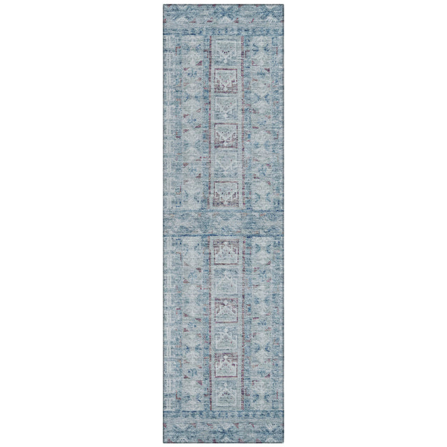 Addison Chantille ACN2173 Stripes Machine Made Transitional Blue Rug
